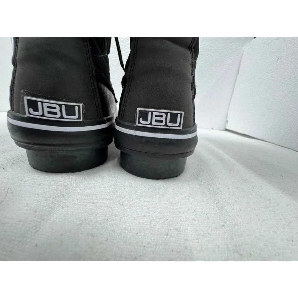 JBU‎ Chilly Winter Boots Women 7M Black Water Resistant Faux Fur Quilt